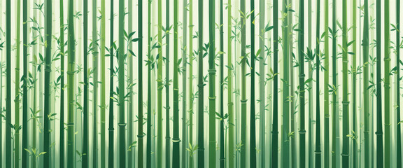 Fototapeta premium Bamboo growth in a lush forest nature photography tranquil environment close-up view of greenery