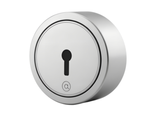 Modern smart lock isolated on transparent background