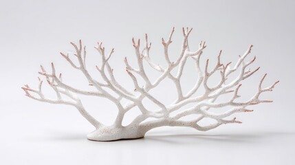 Naklejka premium Ornate white coral decor