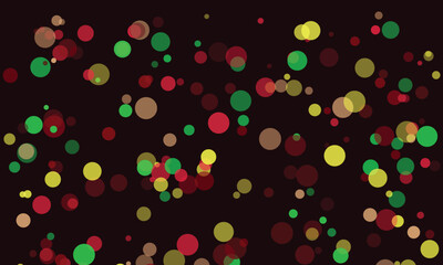 Abstract minimalist background with colorful circles and shapes overlapping each other