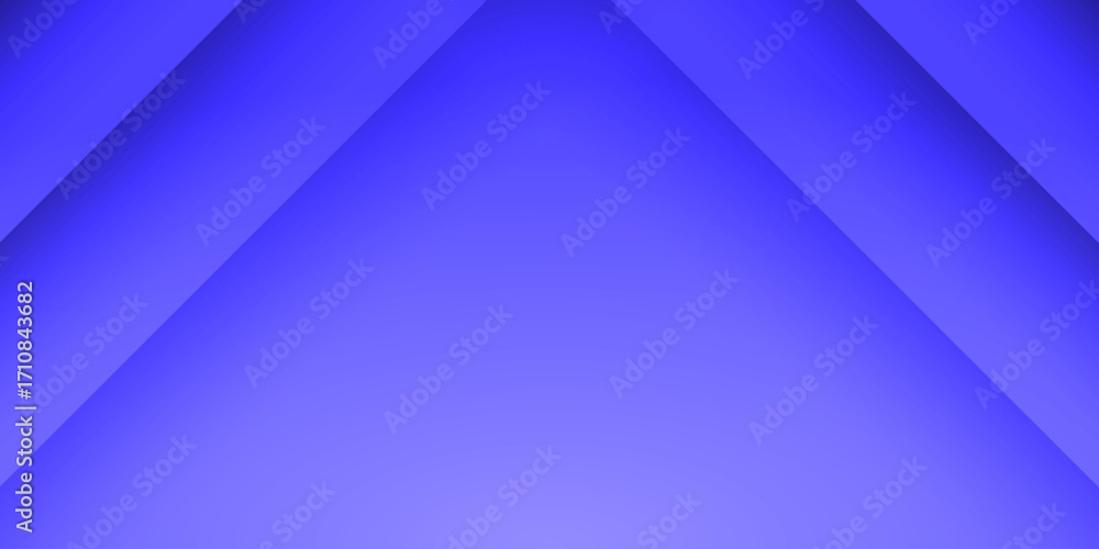 Poster futuristic blue and purple light lines on a dark abstract background with a wave pattern