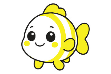 Cute yellow fish character with a happy, round face.
Ideal for ocean-themed designs, kids' materials, or games.
High-quality EPS file, scalable and easy to edit.