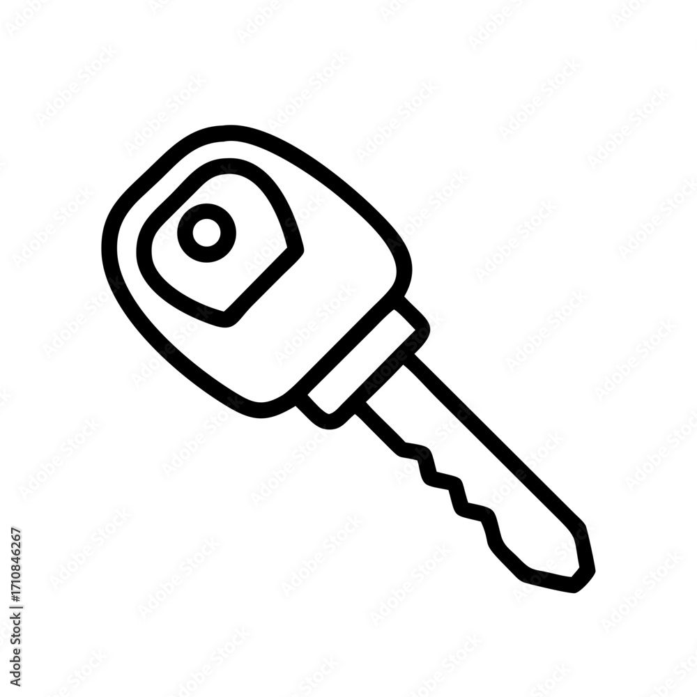 Poster car key vector icon illustration for vehicle security and access control system symbol and automobil