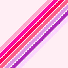 Love Pink and Purple Diagonal Stripes