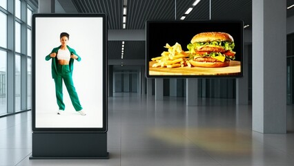 Indoor Building LED Display Billboard Panel Modern Advertisement