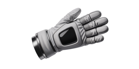 Futuristic astronaut glove ready for space exploration and scientific discovery