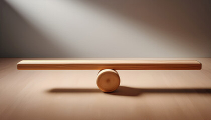 Minimalist Wooden Balance Beam Designed For Fitness Training And Exercise Ideal For Improving Balance And Coordination In Stylish Way