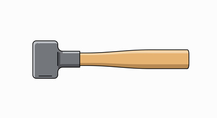 Precision Square Hammer:  Wood Handle, Metal Head