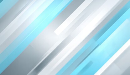 Obraz premium Diagonal light blue and gray stripes on a white background