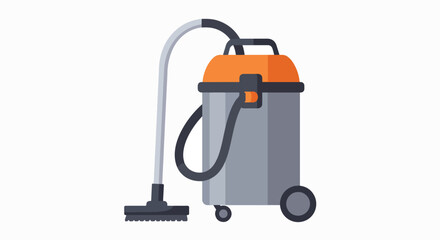 Powerful Wet & Dry Vacuum Cleaner Illustration