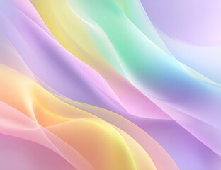 Fototapeta premium Abstract, pastel-colored flowing fabrics