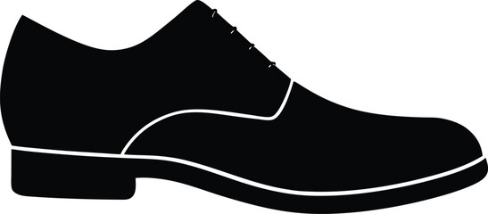 Dress Shoe Silhouette Icon