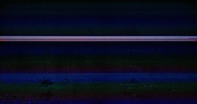 EN: No signal CRT glitch loop with static flicker and analog distortion.
ES: Glitch CRT sin se&ntilde;al en bucle con parpadeo est&aacute;tico y distorsi&oacute;n.