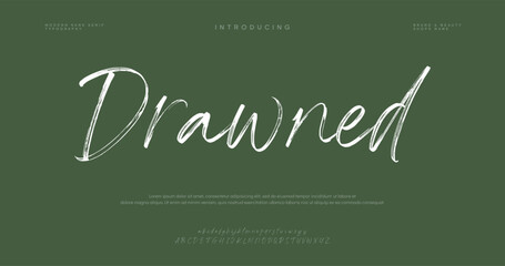 Signature Font Calligraphy Logotype Script Brush Font Type Font lettering handwritten
