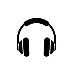 Headphones Audio Music Icon Vector Illustration