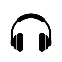 Headphones Audio Music Icon Vector Illustration