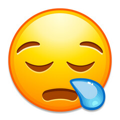 Sleepy Emoji – Tired, Exhausted, and Sleeping Face with Drool