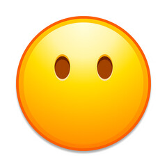 Silent Face Emoji Expression  Mute, Blank, Speechless Icon