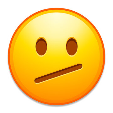 Confused Emoji &ndash; Awkward, Uneasy, Perplexed Face Expression