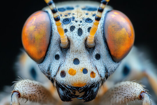Close-up of a jumping spider.