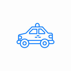 police car security icon sign vector