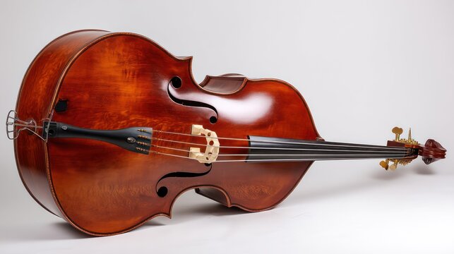 Acoustic double bass instrument