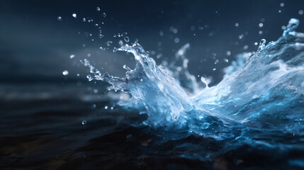 ocean splashing water