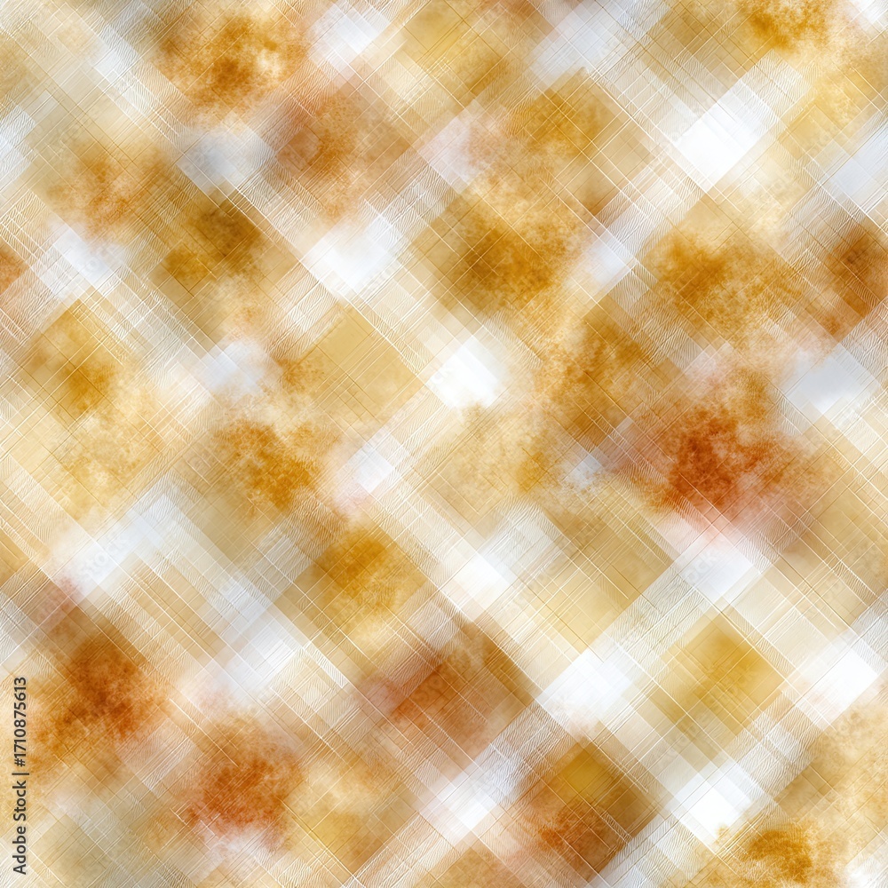 Poster the soft light yellow gingham pattern creates a cheerful atmosphere against a white backdrop, ideal 