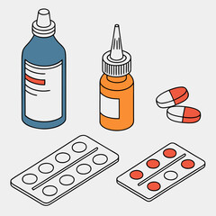 set of medical icons