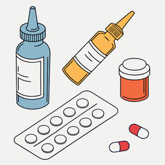 vector medical icon set 