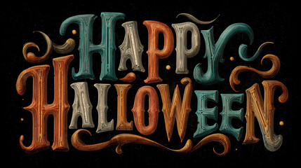 Halloween typography