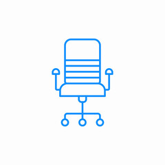 office chair icon sign vector