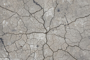 Fototapeta premium Abstract Pattern of Dry Cracked Earth
