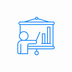 prewsentation screen icon sign vector