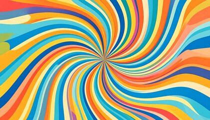 Vibrant Swirling Spectrum Design