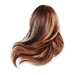 Naklejka premium Hair Dye in watercolor style, vector illustration, isolated on white background.