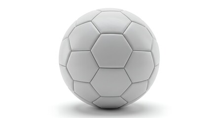 Obraz premium Classic white soccer ball ready for championship play on a clean studio background