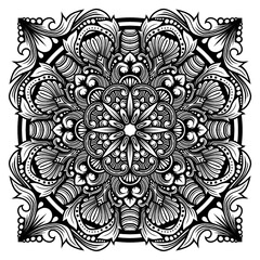 Intricate Shell and Floral Mandala