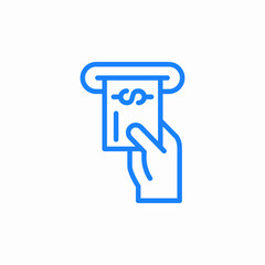 atm machine icon sign vector