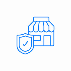 business insured icon sign vector