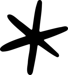 Fototapeta premium Snowflake Doodle