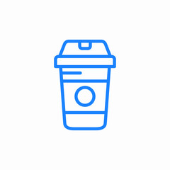 cup coffee icon sign vector