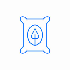 fertilizer bag icon sign vector