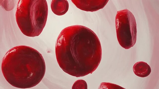 Einzelnes rotes Blutk&ouml;rperchen (Makro)