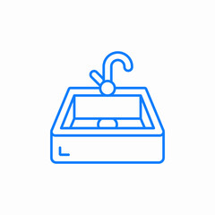 kitchen sink icon sign vector