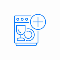 load dishes icon sign vector