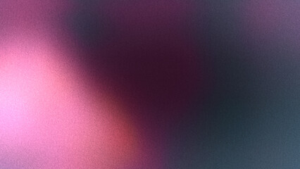 Blur abstract gradient background with soft pink, lilac, burgundy, maroon, black, deep violet, dark purple color blend effect, and copy space. Grainy noise, old, vhs, rough, grunge texture. Light leak