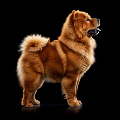 portrait of a chow chow dog