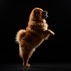 portrait of a chow chow dog