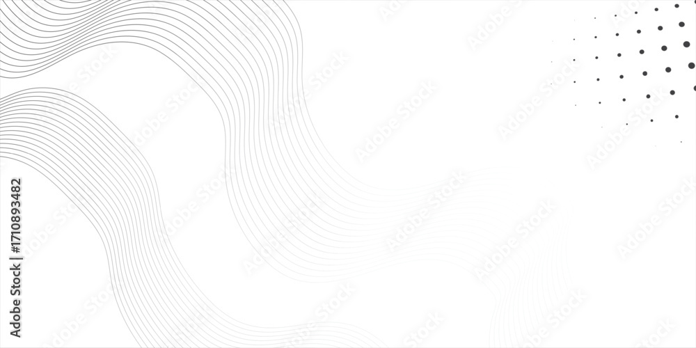 Poster abstract white background with smooth flowing black lines. dynamic waves.abstract black and grey vib